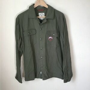 Iron and Resin Men's Green Button Down Shirt